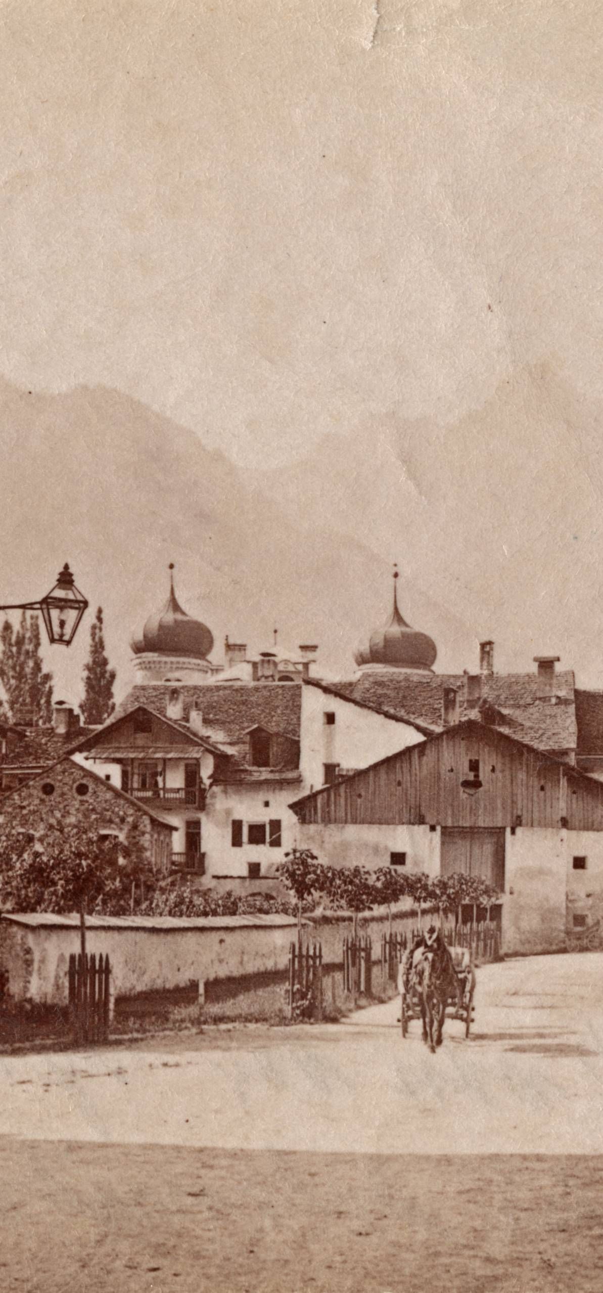 Blick von der Lienzer Spitalsbrücke nach Süden, um 1900. © TAP