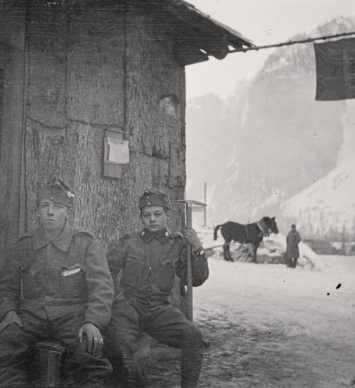 Lienzer Standschützen, Gadertal, 1915/16. Foto: Franz Schneeberger (c) Museum Schloss Bruck, TAP